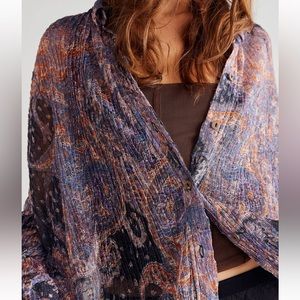 Free People Button Down Blouse